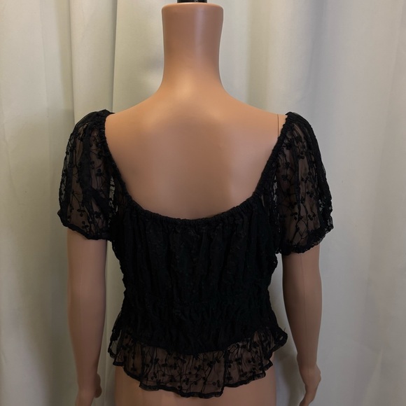 Japna Black Lace Blouse - Picture 3 of 6